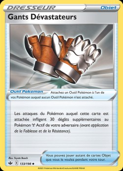 Carte Pokémon: Gants Dévastateurs