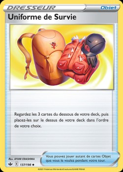 Carte Pokémon: Uniforme de Survie