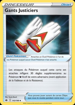 Carte Pokémon: Gants Justiciers