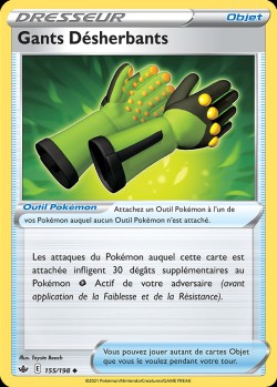 Carte Pokémon: Gants Désherbants