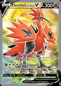 Carte Pokémon: Électhor de Galar V