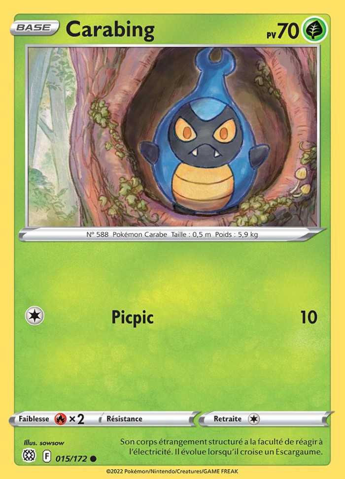 Carte Pokémon: Carabing