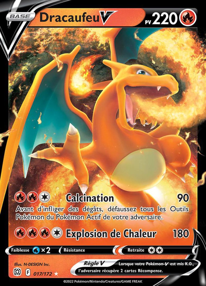 Carte Pokémon: Dracaufeu V