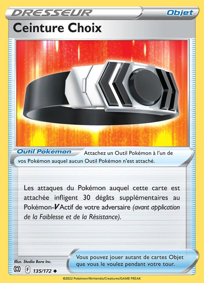 Carte Pokémon: Ceinture Choix