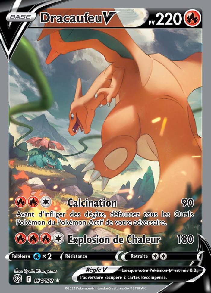 Carte Pokémon: Dracaufeu V