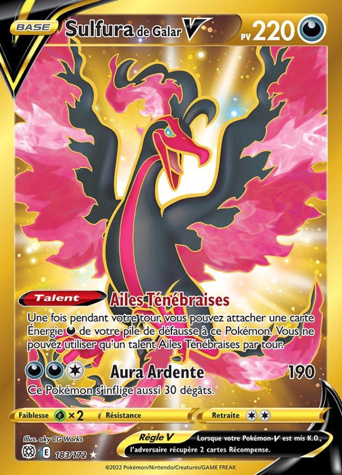 Carte Pokémon: Sulfura de Galar V