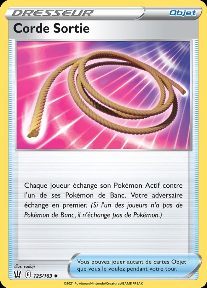 Carte Pokémon: Corde Sortie