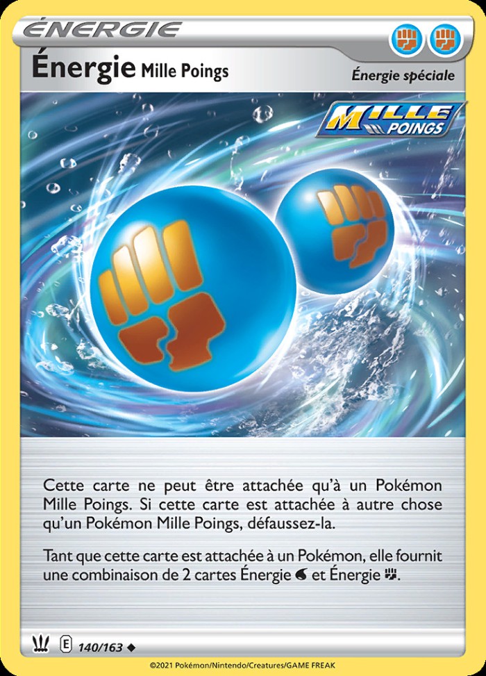 Carte Pokémon: Énergie Mille Poings