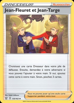 Carte Pokémon: Jean-Fleuret et Jean-Targe