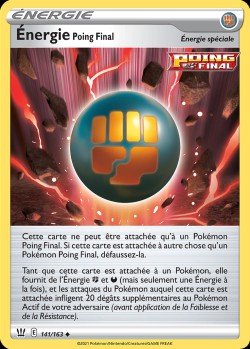 Carte Pokémon: Énergie Poing Final