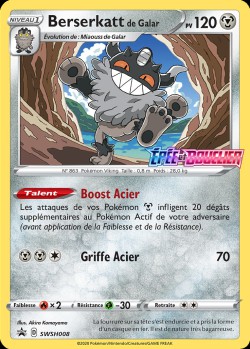 Carte Pokémon: Berserkatt de Galar