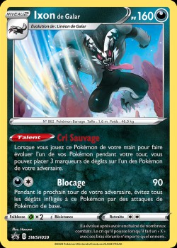 Carte Pokémon: Ixon de Galar