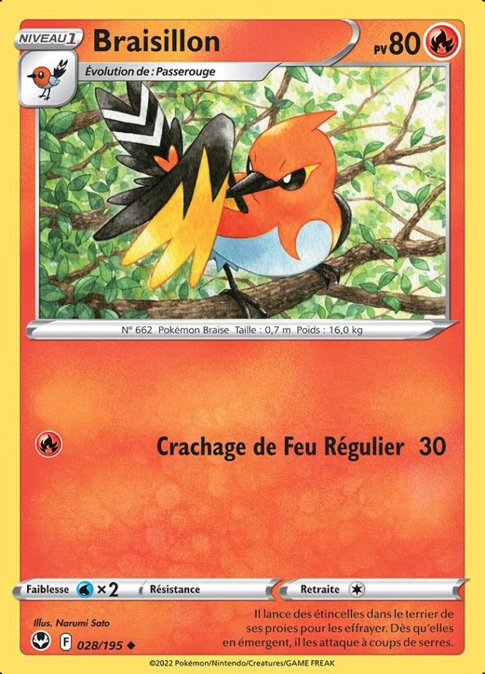 Carte Pokémon: Braisillon