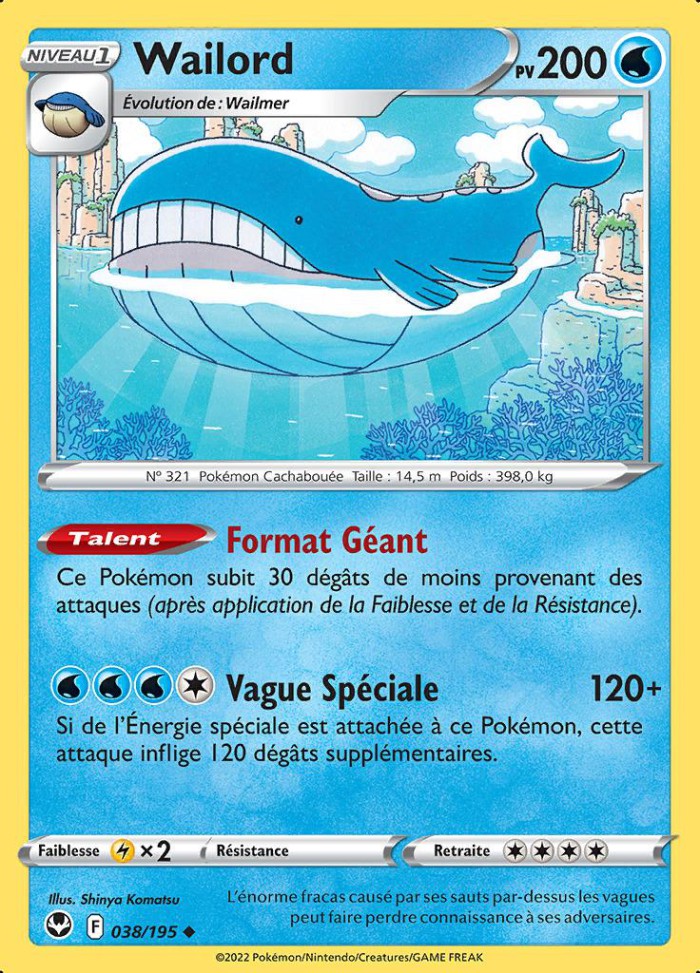 Carte Pokémon: Wailord