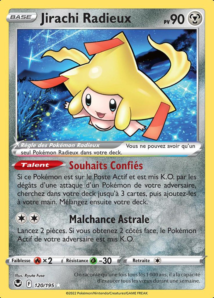 Carte Pokémon: Jirachi Radieux