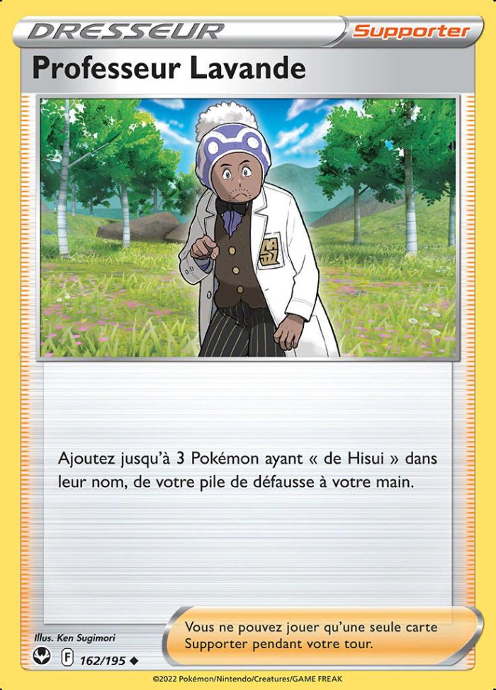 Carte Pokémon: Professeur Lavande