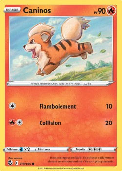 Carte Pokémon: Caninos