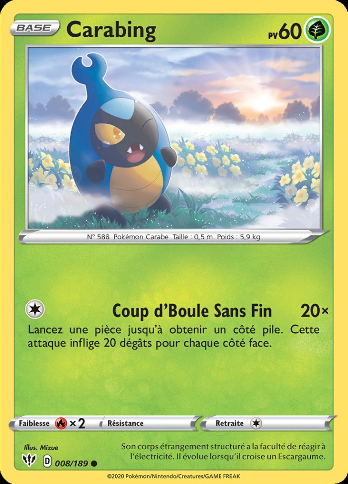 Carte Pokémon: Carabing