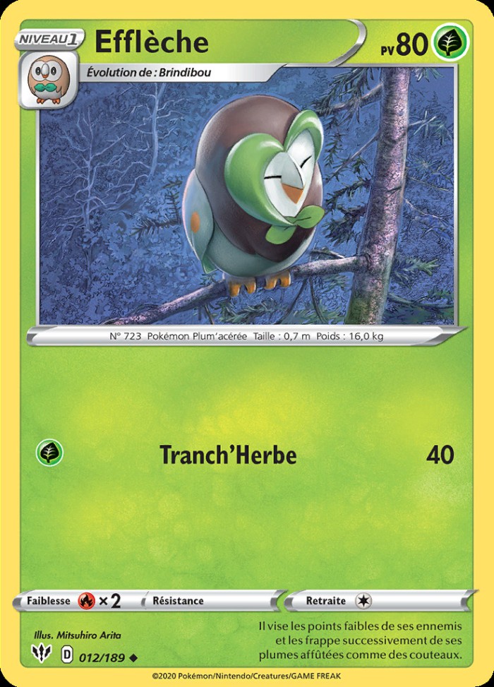 Carte Pokémon: Efflèche