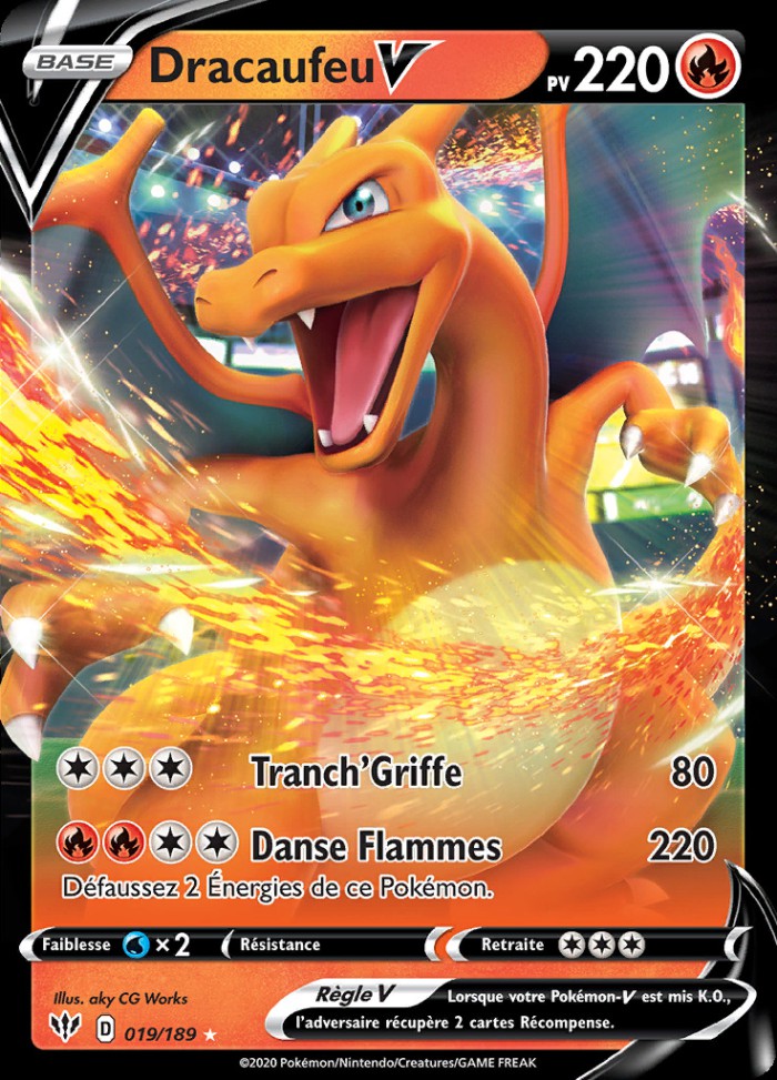 Carte Pokémon: Dracaufeu V