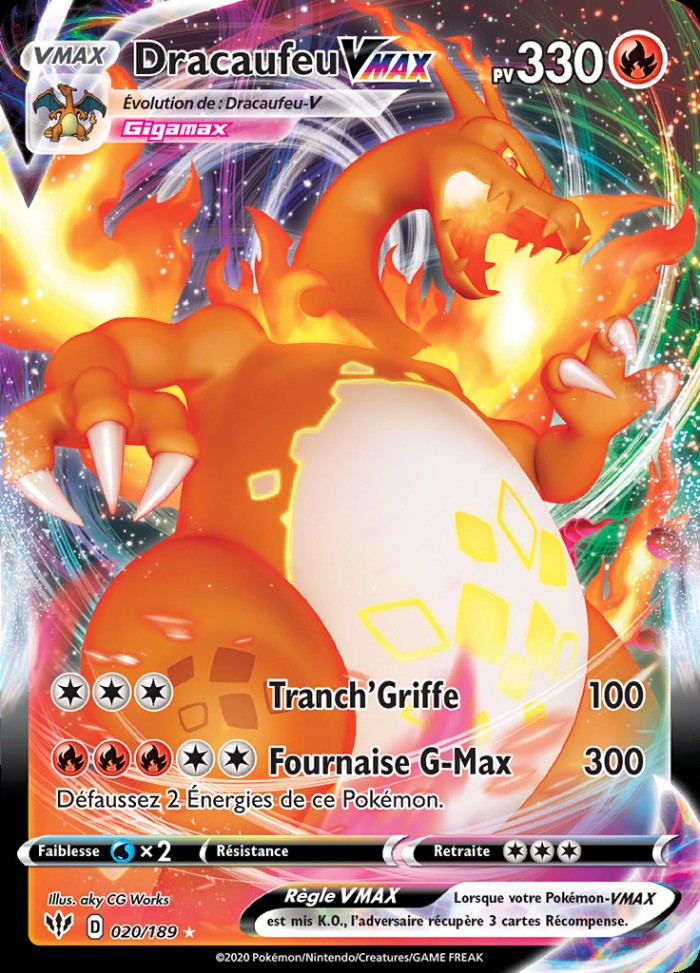 Carte Pokémon: Dracaufeu VMAX