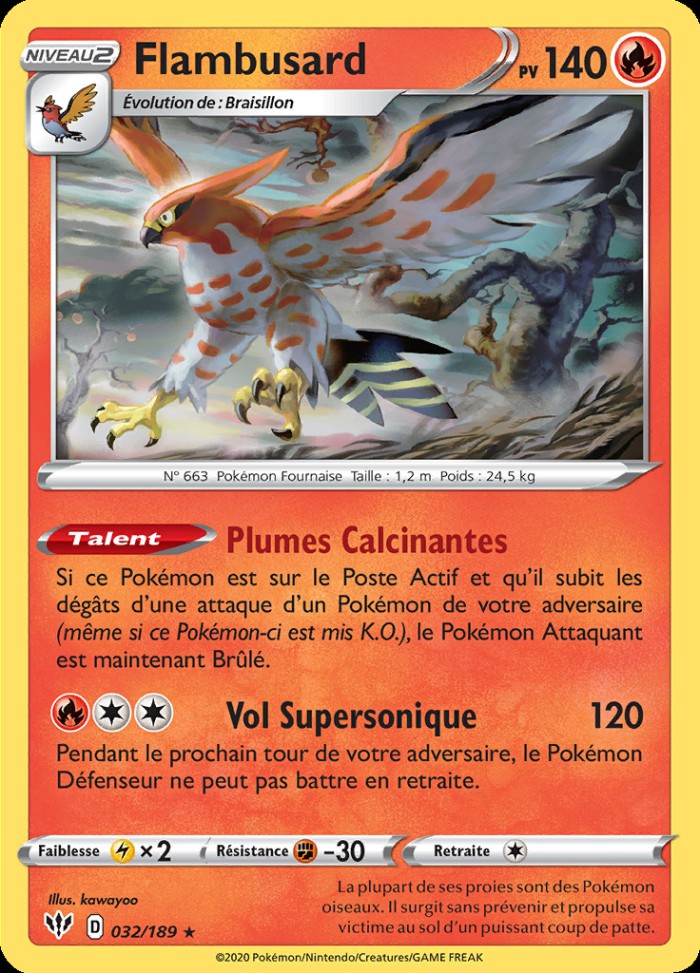 Carte Pokémon: Flambusard