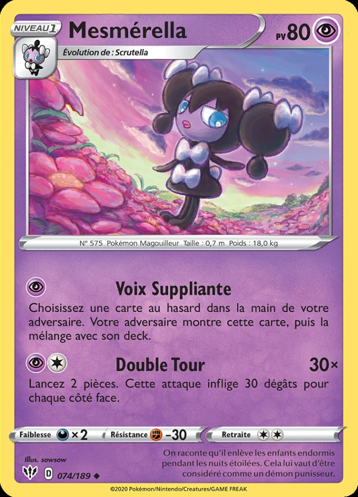 Carte Pokémon: Mesmérella