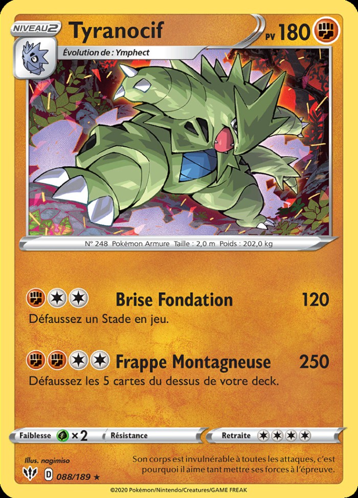 Carte Pokémon: Tyranocif