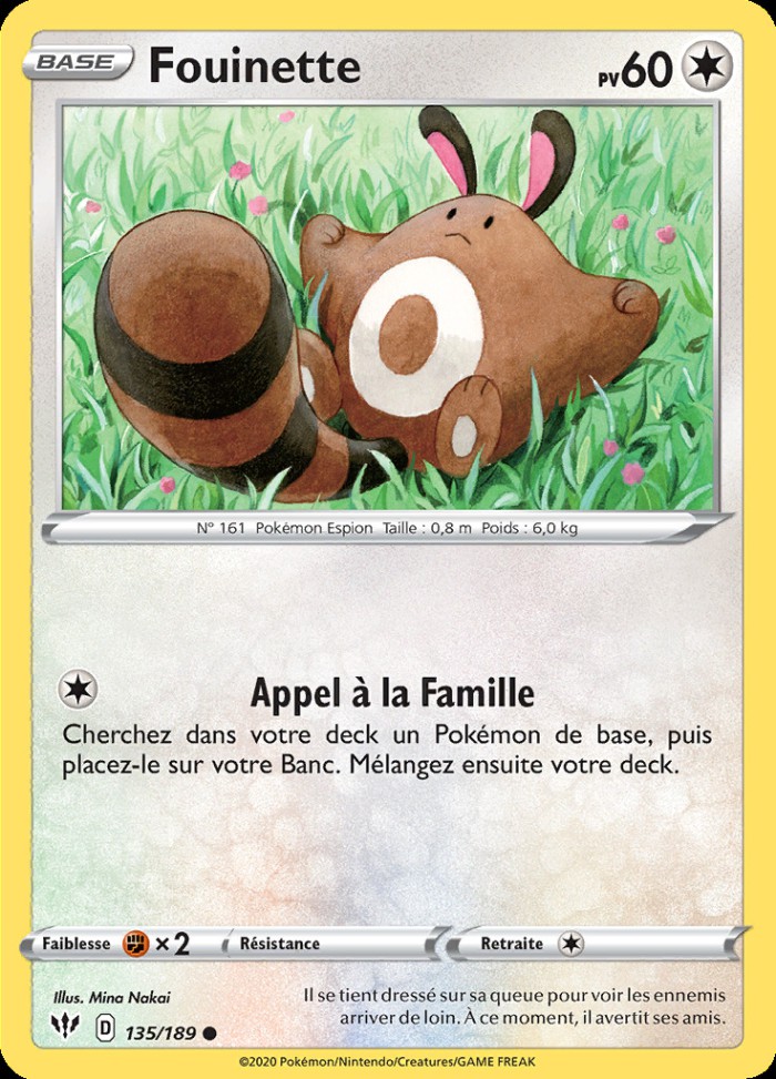 Carte Pokémon: Fouinette