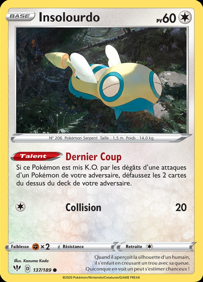 Carte Pokémon: Insolourdo