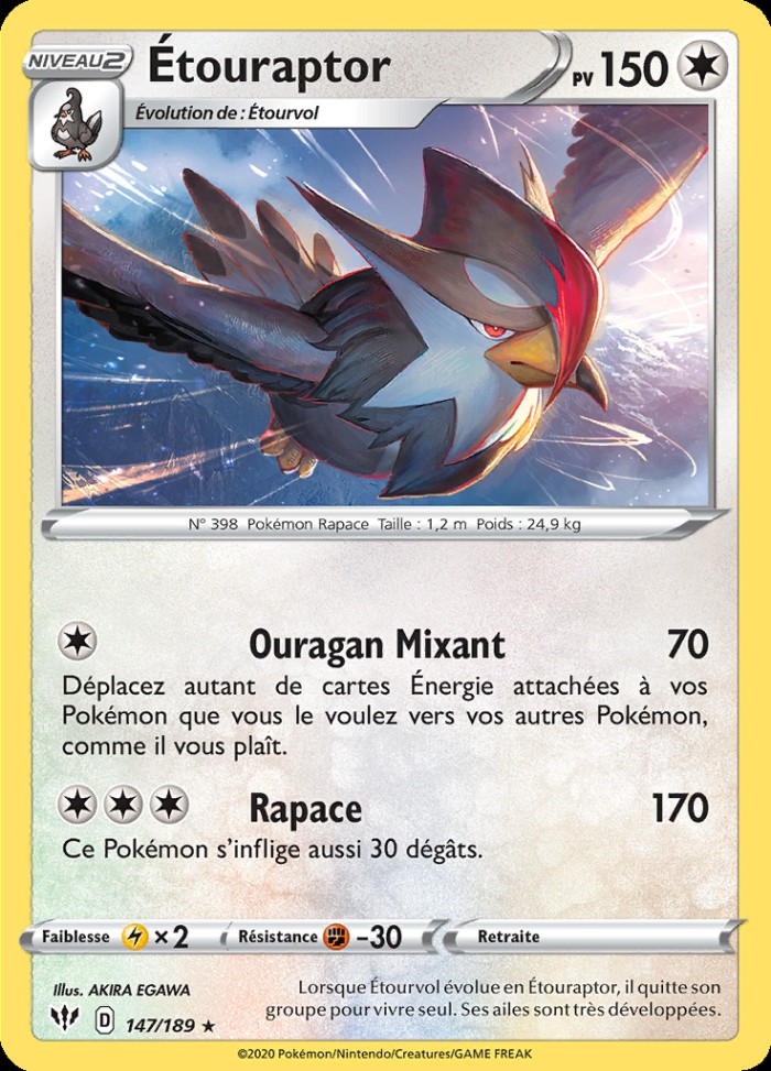 Carte Pokémon: Étouraptor