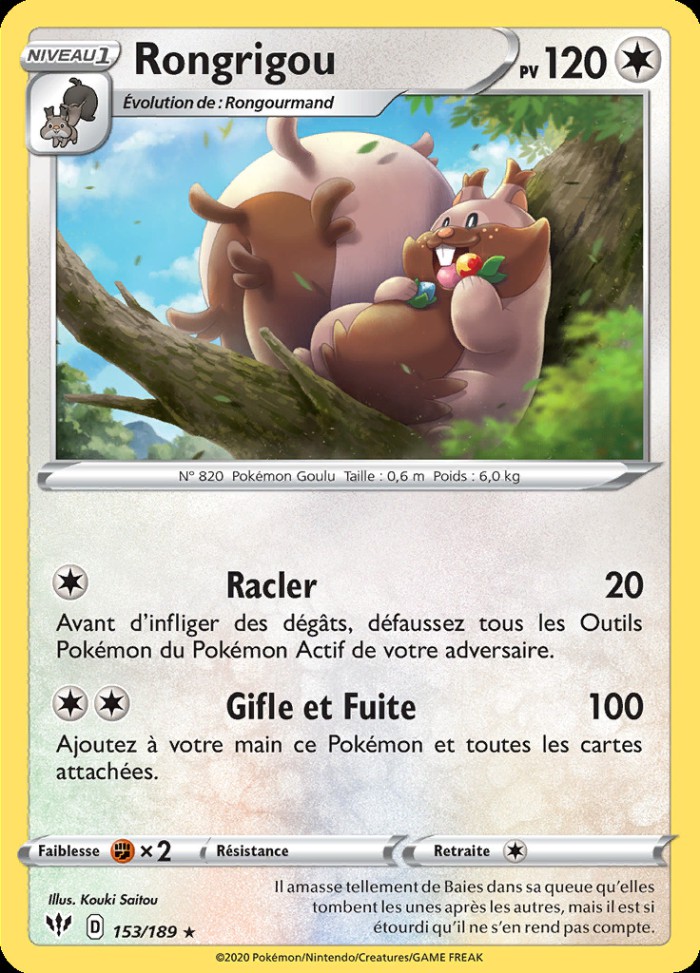 Carte Pokémon: Rongrigou