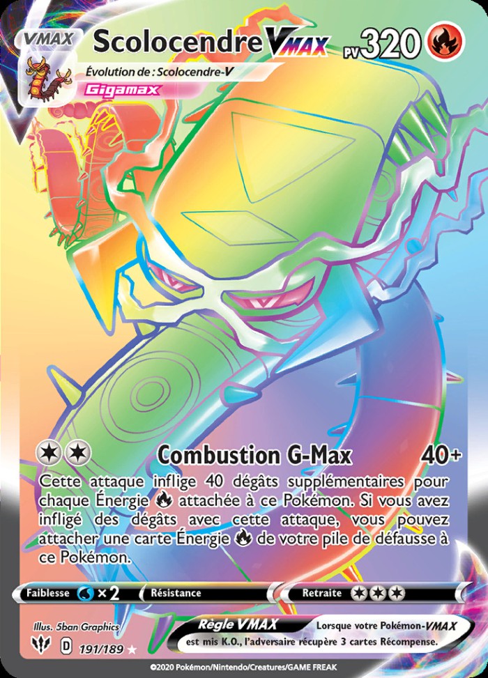 Carte Pokémon: Scolocendre VMAX