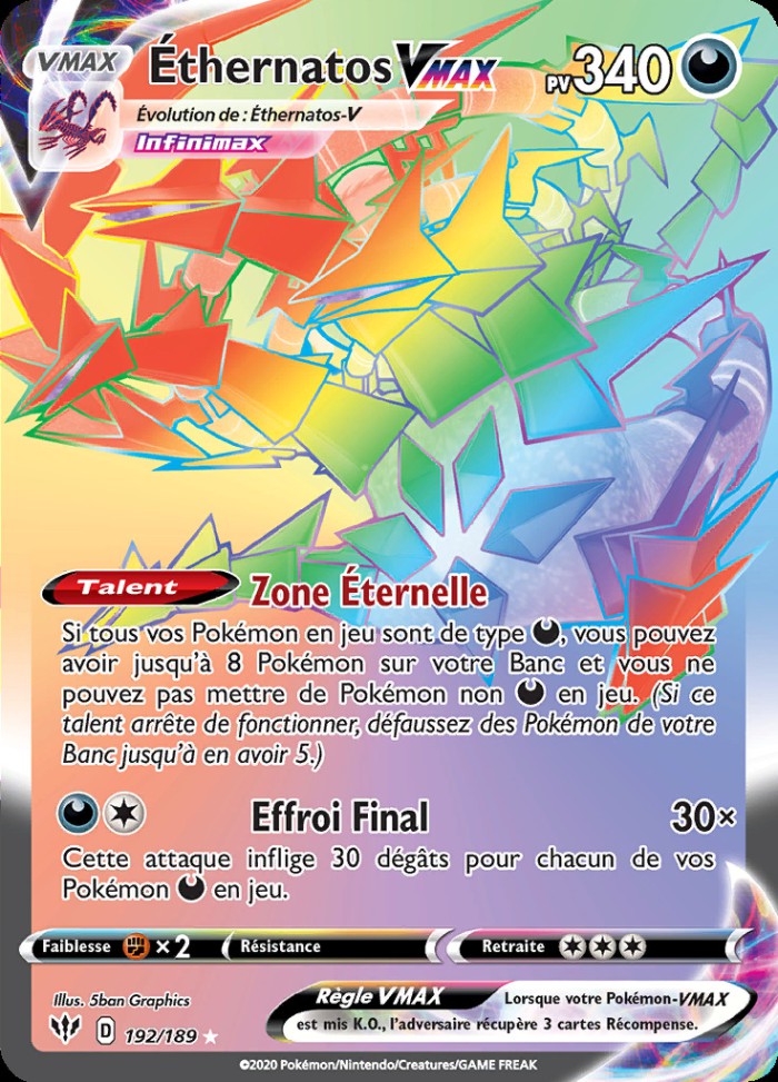 Carte Pokémon: Éthernatos VMAX