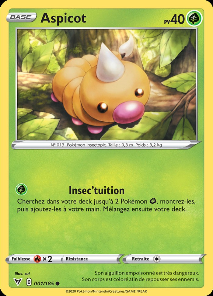 Carte Pokémon: Aspicot