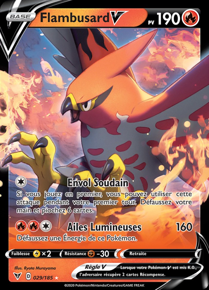 Carte Pokémon: Flambusard V