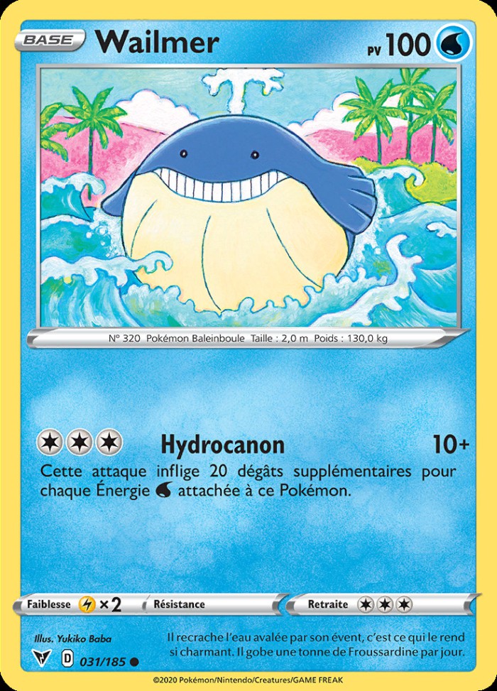 Carte Pokémon: Wailmer