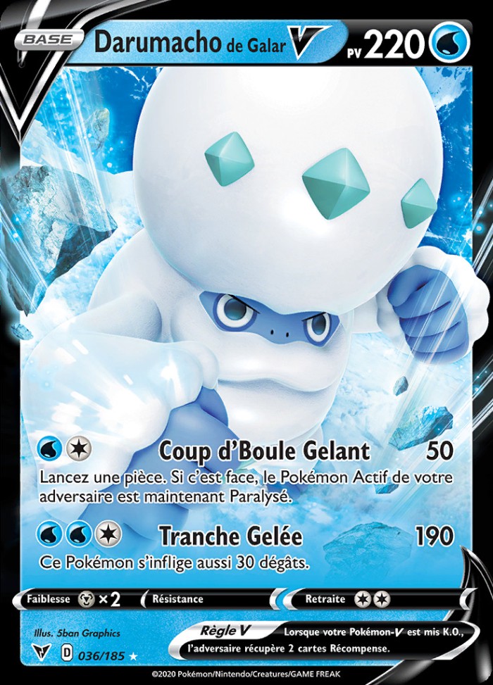 Carte Pokémon: Darumacho de Galar V