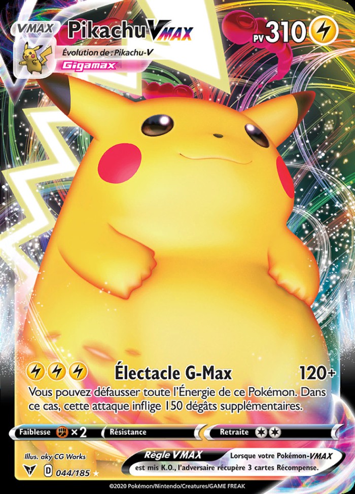 Carte Pokémon: Pikachu VMAX