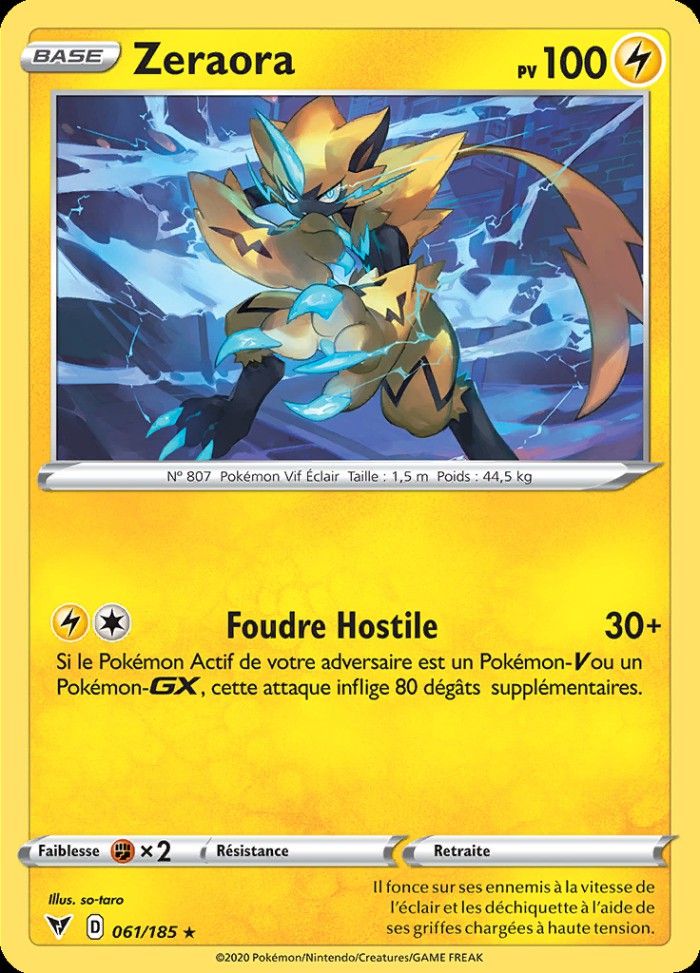 Carte Pokémon: Zeraora