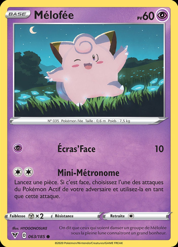 Carte Pokémon: Mélofée