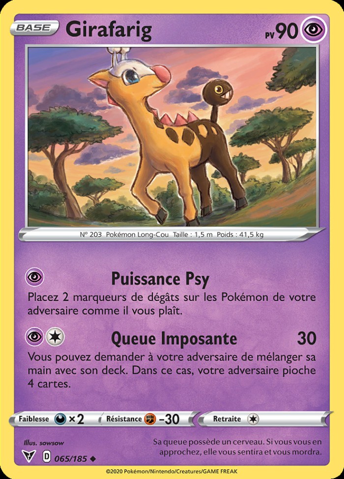 Carte Pokémon: Girafarig