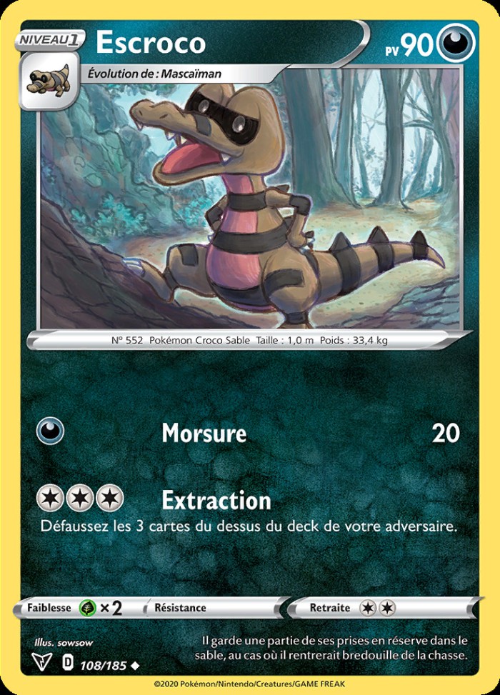 Carte Pokémon: Escroco