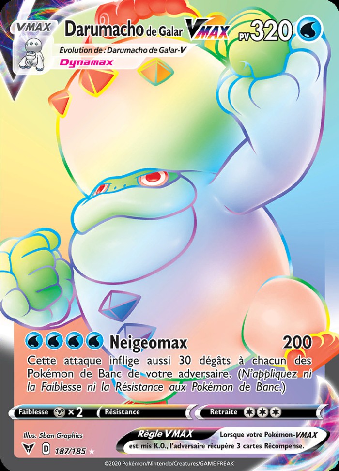 Carte Pokémon: Darumacho de Galar VMAX