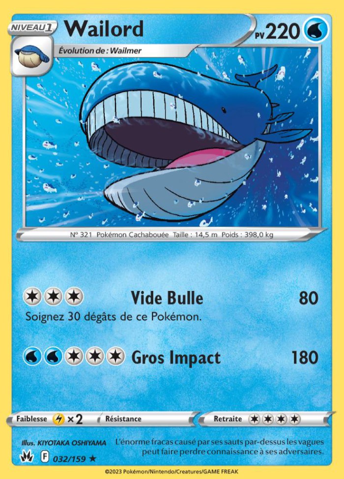 Carte Pokémon: Wailord