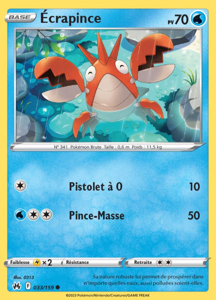 Carte Pokémon: Écrapince