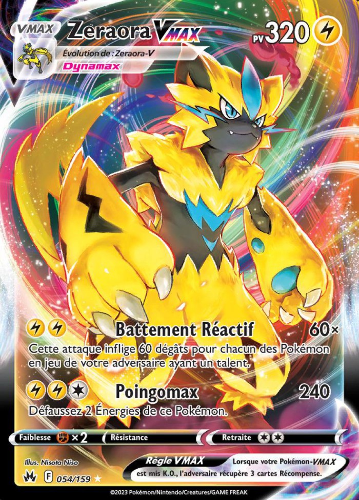 Carte Pokémon: Zeraora VMAX