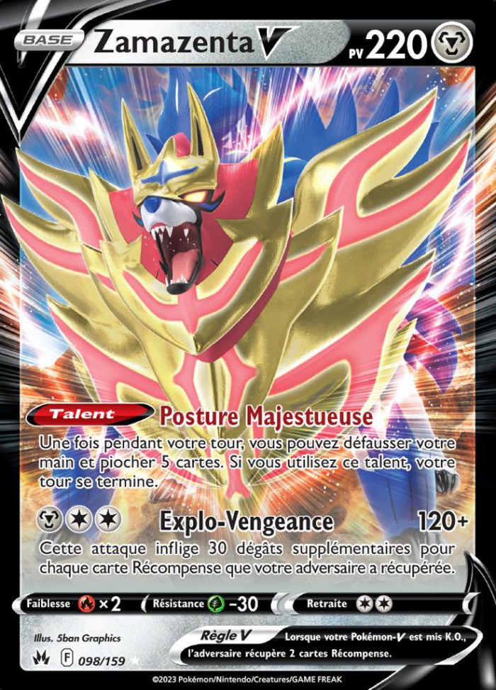 Carte Pokémon: Zamazenta V