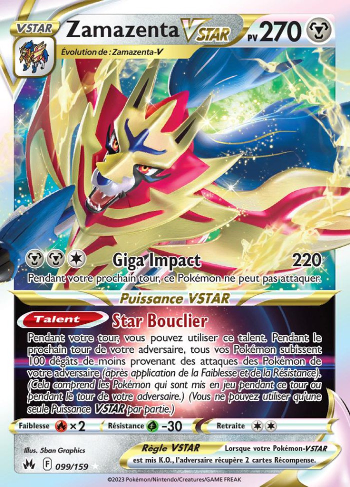 Carte Pokémon: Zamazenta VSTAR