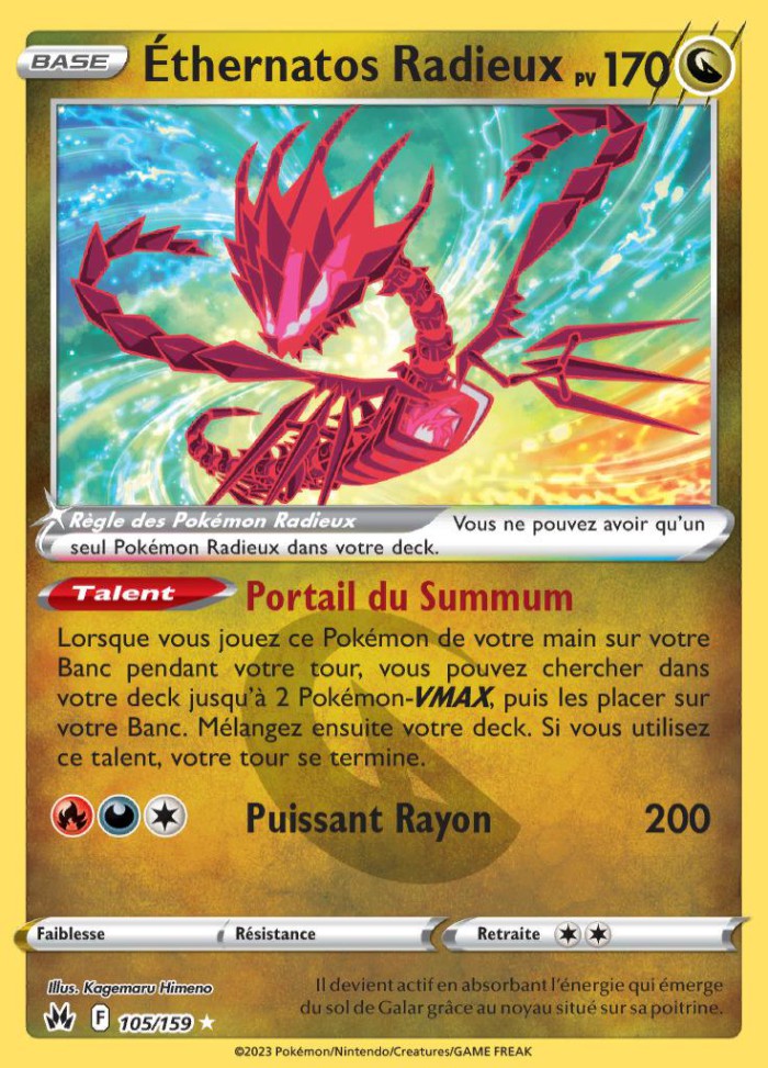 Carte Pokémon: Éthernatos Radieux